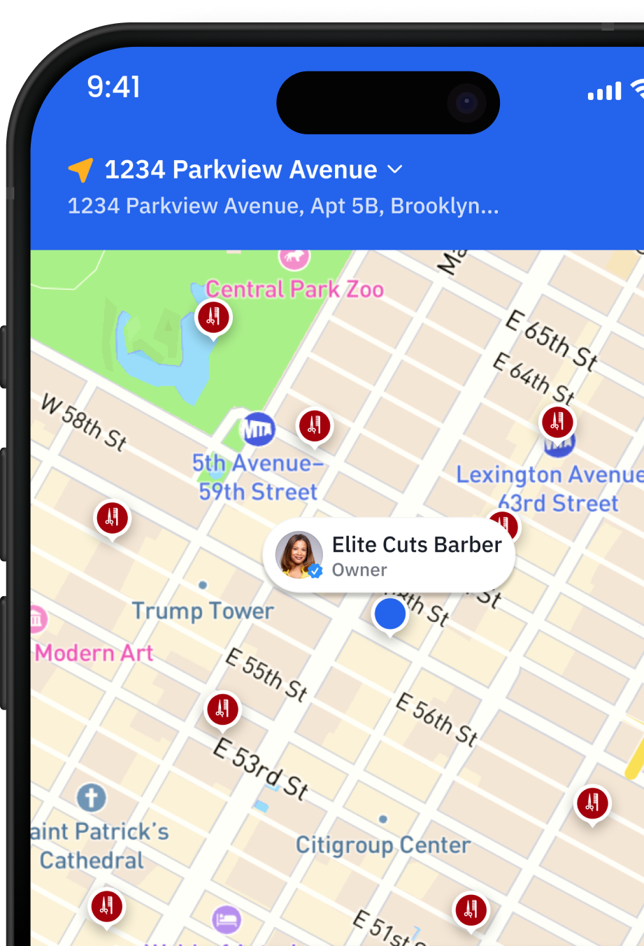 Shop owner app screenshot